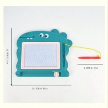 Conjunto de 2 quadros de escrita em preto e branco para crianças, com desenho de dinossauro, quebra-cabeça e letras minúsculas (cor aleatória).