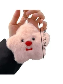 Zhuzhu Pets Cute Cartoon Stuffed Doll Keychain For Teenager - Rubi The Beaver Design - Pink - View 3