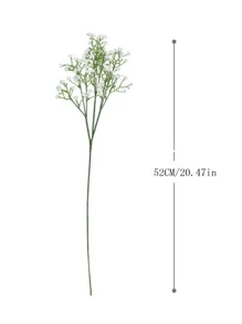 5朵人造星花,帶梗抗氧化鬆散花束,真實觸感的假花,家居和辦公室裝飾,花藝中心人造裝飾,戶外花園和庭院裝飾,婚禮和生日新娘禮品派對裝飾 - 白色 - 查看 6