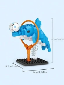 Bloques de construcción pequeños, modelos de animales lindos, decoración de oficina/hogar/coche, regalos de fiesta, decoración de habitación - Multicolor - Ver 4