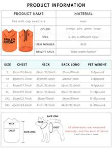 2024 Mới Đúng mốt Quần áo thú cưng Với Truyền nhiệt Thiết kế , Chó Đối với Chó nhỏ Và Mèo , Thú cưng Trang phục - Màu Cam san hô - Xem 7