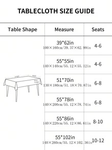 1pc Water Repellent Rectangular Tablecloth, Multiple Sizes Available, Suitable For Daily Home, Restaurant, Kitchen Decor, Holiday Gatherings, Banquets, Weddings, And Hotel Decor - Coffee Brown - View 4