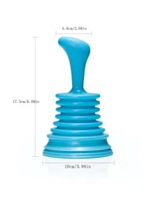 Drain Cleaner - Sink/Bathtub/Toilet Plunger - Blue - View 2