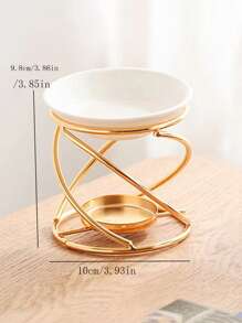 1 Simple Four-Twist Black Creative Aromatherapy Furnace Essential Oil Heating Lamp Household Wax Melting Lamp Candlestick Halloween,Spooky,Autumn,Festival,Holiday ,Winter,Holiday,Festival,Room Decor,