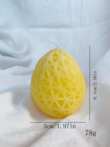 1 Miếng Thủ công Lưới Hình trứng Dầu thơm Nến Với Màu sắc Sự khác biệt - trắng - Xem 2