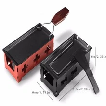 Swiss Cheese Raclette Grill Set With Non-Stick Raclette Tray And Candle Holder, For Butter Cheese - Steel Handle Black Set (including 3 Candles) - View 4