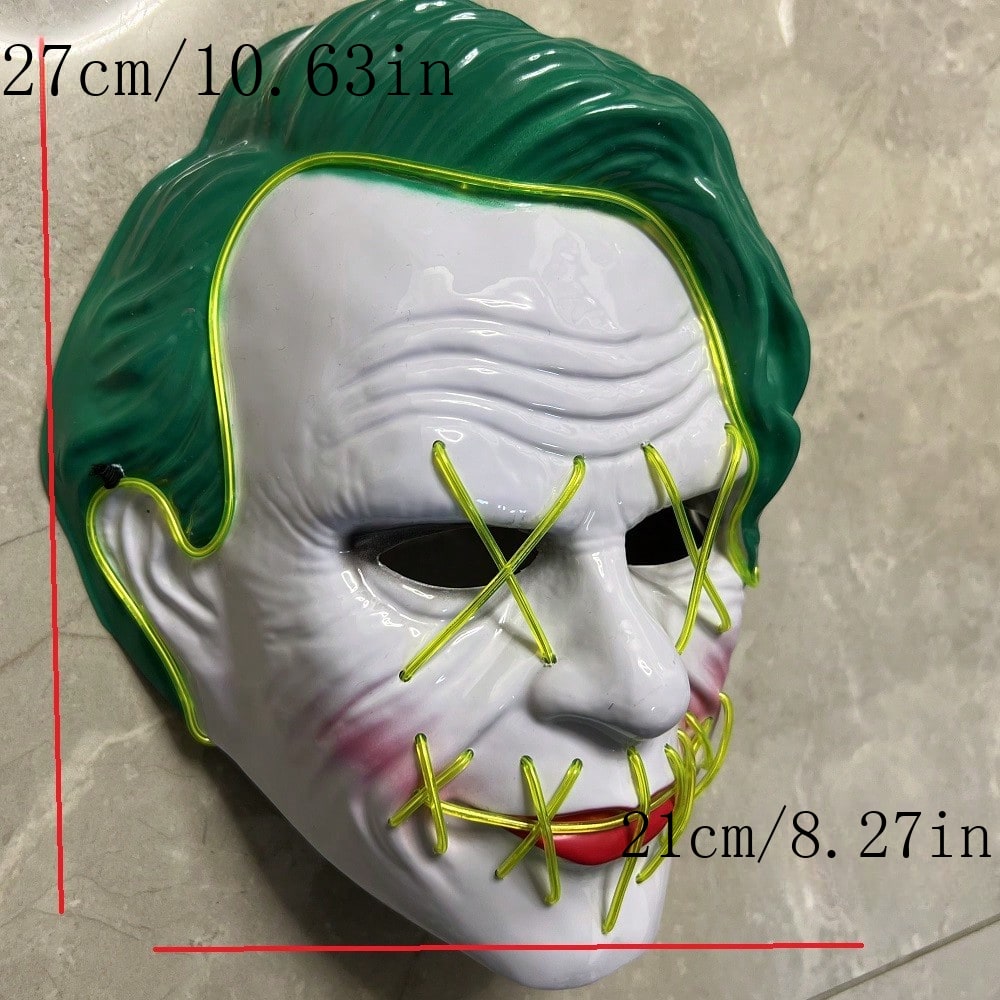 Maschera LED Undertale Sans/Papyrus Per Cosplay Halloween, Bianca, Artigianale
