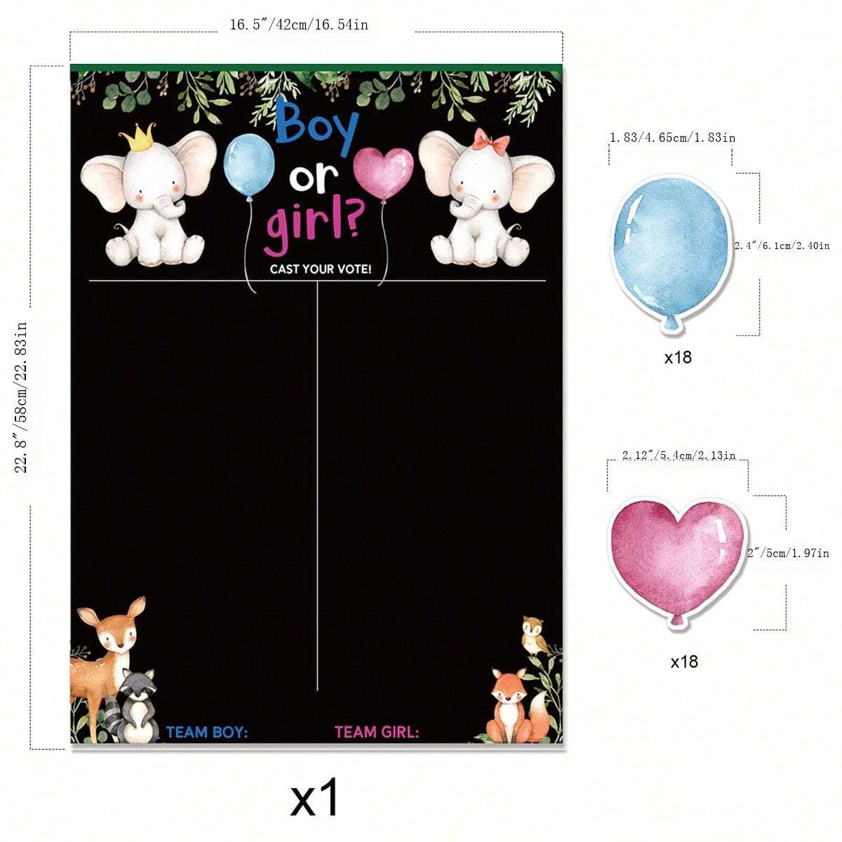 Kit De 12 Bannières En Papier Kraft Pour Révélation Du Genre - Fête Prénatale, Baby Shower Ou Baptême - 10