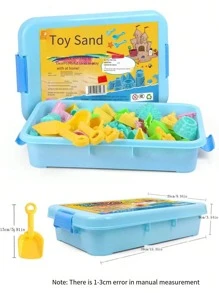室內沙，遊戲沙，聚合物黏土，含不同樣式和顏色的晶瑩剔透泥磚積木套裝 - 彩色 - 查看 2