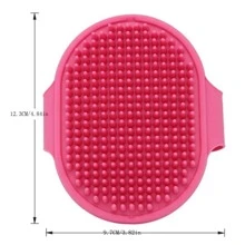 1 Pc Soft Rubber Dog Brush Comb Cat Bath Brush Rubber Glove Hair Fur Grooming Massage Brush For Small Medium Dog Cats