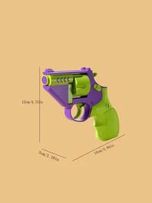 1pc Mini Carrot-Shape Non-Shooting Stress Relief Toy Gun - Multicolor - View 8