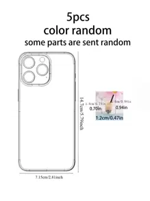 5 pezzi decorazioni miniatura realistiche finte in perla per tazza e cannuccia di tè al latte, mini cibo per casa delle bambole, mini marche ultra, miniature caffè, casa delle bambole, accessori mini doll, mini marche