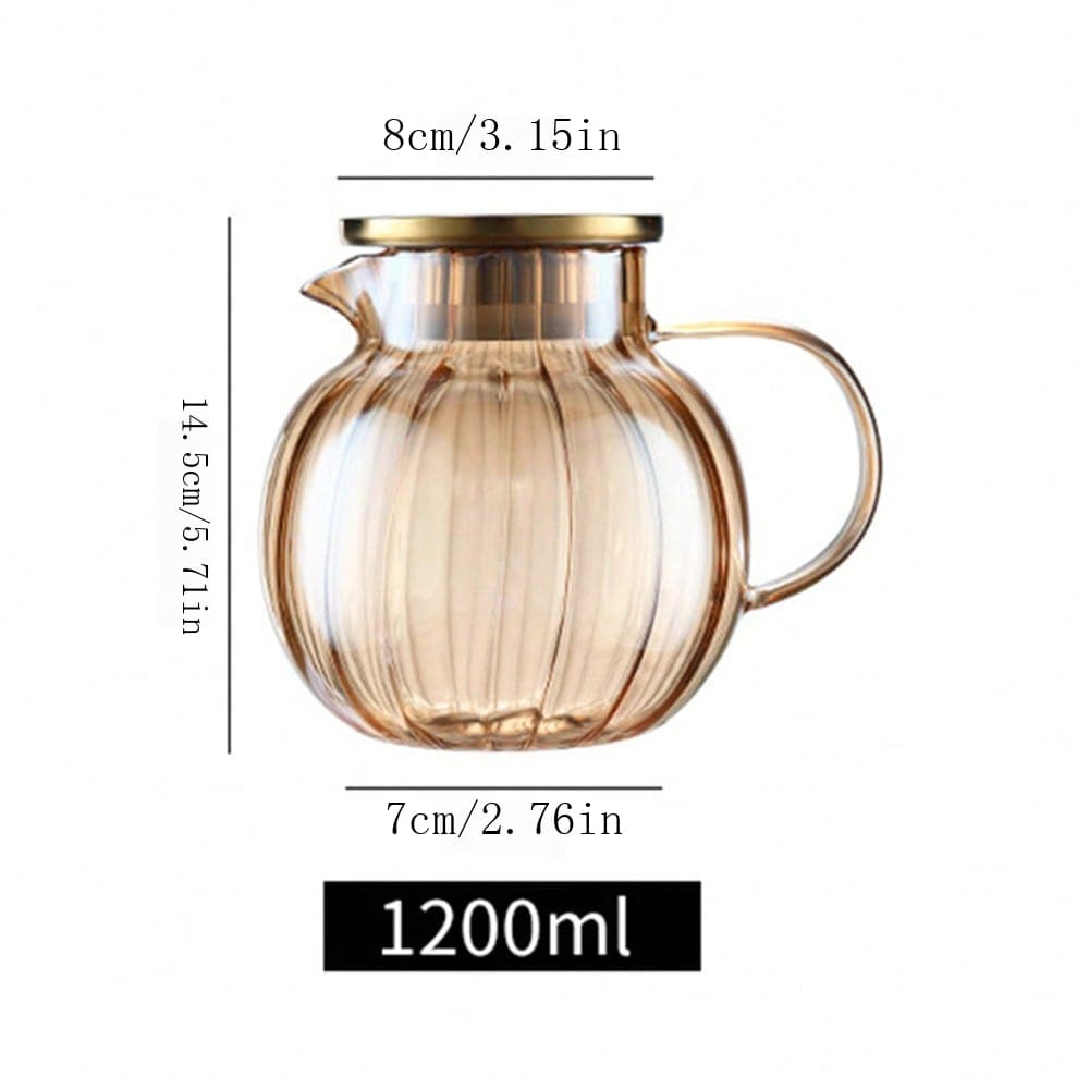 Glass Teapot Stovetop & Microwave Safe, Glass Borosilicate Teapot With