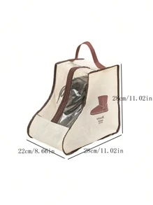 1 pezzo/2 pezzi/3 pezzi Borsa da viaggio per scarpe, borsa per conservazione stivali, borsa protettiva antipolvere per stivaletti con manico, stivali corti portatili e impermeabili, organizer per scarpe da donna e da uomo (stivaletti alla caviglia)