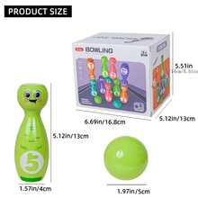 Kids' Bowling Pins Stacking Game, Educational Balance Toy, Leisure Sports Ball Game For Parent-Child Interaction - Multicolor - View 3