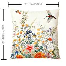 4入組沙發、家庭、客廳、臥室、汽車裝飾用靠墊套,單面印花聚酯纖維靠墊套 - 彩色 - 查看 2