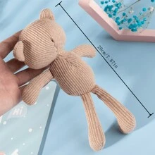1pc Kids Knitted Teddy Bear , Teddy Bear Pendant, Plush Teddy Bear Bag Charm, Children's Clothing Accessory, Photography Prop, Clothing Accessory, Teddy Bear Plush Doll, Christmas Gift, Christmas Tree Decoration, New Year Blessing, Newborn Party Decor, Baby Shower Decor