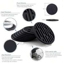 1 Máy Tính Mềm Silicon Đen Đế Lót Ly Có Giá Đỡ Chống Trơn Trượt Chống Dính Chịu Nhiệt Uống Đế Lót Ly Cho Bàn cà Phê Ly Rượu Cốc - Nhiều màu - Xem 10