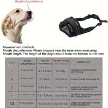 Muselière respirante pour chien, installation rapide avec sangle réglable, couvre-bouche doux anti-morsure et anti-aboiement pour animal de compagnie, muselière réglable pour chien