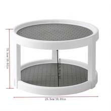 Porte-épices rotatif de rangement pour cuisine - Blanc - Voir 2