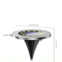 Mặt trời Buried Ánh sáng Đối với Ngoài trời Phong cảnh , Sân vườn Đồ trang trí , Lễ hội Buổi tiệc , Sinh nhật Và Quà tặng ngày lễ - ánh sáng trắng - Xem 2