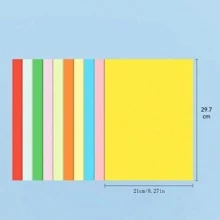 50 Sheets/Pack A4 Colored Paper 200gsm Multipurpose Paper For Diy Greeting Card, Color Printing, Office Work, Art And Crafts, Origami