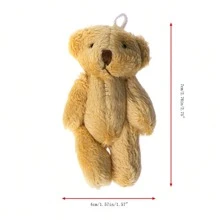 Set de 5 ositos de peluche mini con articulaciones en estilo lindo, oso de peluche, juguetes de peluche para mascotas, juguetes de oso de peluche