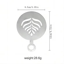 4pcs Set Coffee Latte Art Stencil, Stainless Steel Coffee Stencil For Decorating Cappuccino Latte Back To School