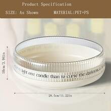 Rotating Fruit Plate Living Room Household Dry Fruit Plate Candy Nut Basket Snacks Arrangement Plate - Apricot - View 2