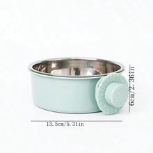 Chống tràn Bát cho chó ăn Cái đó Sửa chữa Treo Chó Lồng , Thép không gỉ Bát nước Đối với Thú cưng - Nhiều màu - Xem 6