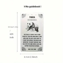 一套“内在智慧”54张动物灵性神谕卡，适用于占卜、游戏、聚会、互动、节日、创意礼物、家庭聚会、朋友聚会、度假旅行娱乐、情侣卡牌游戏 - Spirit Animal Oracle - 查看 3