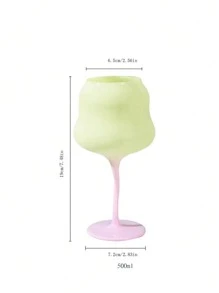 Joivida 1pc 5-Styles Creative Macaron Twist Stemmed Glass Red Drink Cups, High-Grade Crystal Glass Goblets, Vintage Cream Champagne Glasses, Colored Twisting Champagne Cups, Home Decor Accessories, Suitable For Christmas, And Party,Christmas Gifts,Merry Christmas, Valentine's Day Gift, New Year, Thanksgiving Day, Valentine's Day Decor, Rama Table Decor, Party Use, Family Dining, High-End Cafe Supplies, Special Gift, Refreshing Spring/Summer Decor, Bar Counter Use, Summer Beach Vacation - White - View 7