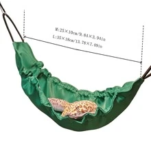 爬行動物吊床搖床,蜥蜴變色龍懸掛床搖床,適用於攀爬動物 - 彩色 - 查看 2