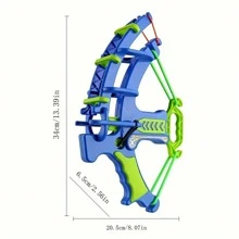 1pc Blue Elastic Bow And Arrow Set With Sticky Balls, Magic Balls And Elephant Target, Great For Outdoor Shooting Games, Parent-Child Interaction Toys For Boys And Girls Aged 4-6, Indoor Archery Shooting With Sticky Balls