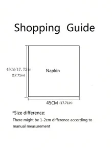 6 件纯色缎面餐巾，适合派对餐桌 - 紅色 - 查看 2