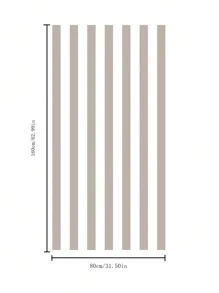 SHEIN X Heather Rae 1pc Colorful Striped Beach Towel, Fashionable And Minimalist Design, Superfine Fibre Material With Thickened 250 GSM Weight, Suitable For Beach Vacation, Pool Party