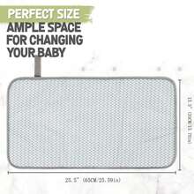 Foldable Portable Oxford Cloth Waterproof Baby Diaper Changing Pad - Grey - View 2