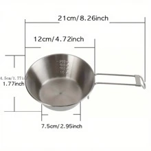 戶外304不銹鋼折疊碗野餐米飯碗燒烤折疊杯登山水杯露營便攜爐