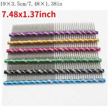 19cm Long Steel Pet Comb, Grooming Tool For Teddy & Long Haired Medium Dogs - Multicolor - View 4