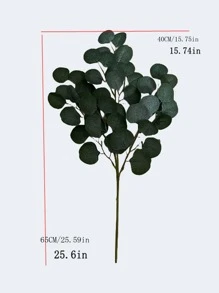 1入組人造植物 - 墨綠色 - 查看 2