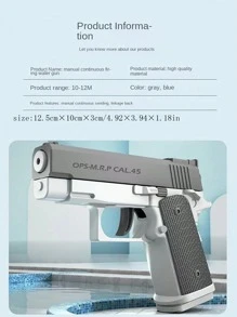 1911 Revolver Water Gun With Automatic Chambering And Manual Repeat Fire For Long Distance Water Battle, Suitable For Summer Outdoor Play, Great Partner For Water Battle Party Or Celebration Occasions, Such As Christmas, And Birthday Gifts.Gun, Fake Gun, Toy Gun