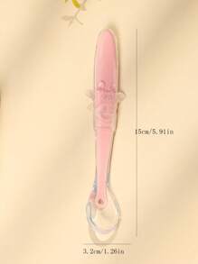 Baby Silicone Spoon Children Training Spoon, All-Silicone Soft Key Baby Silicone Spoon Food Spoon, Silicone Learning Spoon - Red - View 2