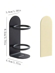 Metal Wall-Mounted Electric Toothbrush Holder - Punch-Free Razor Storage Shelf Organizer For Bathroom Accessories - 1PC - View 5