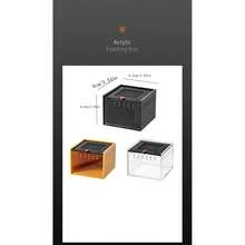 Terrario de 1PC para mascotas con caja de alimentación de acrílico para reptiles, arañas, alacranes y escarabajos - Multicolor - Ver 2