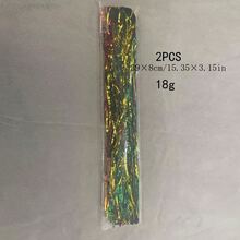 2pcs Christmas-Themed Rain-Silk Cat Teaser In Red, Green And Gold Colors, Interactive Cat Toy, Cat Christmas Gift, 1pc Red And 1pc Green Included In A Package. - Multicolor - View 4