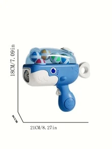 彈射式黏球鯨魚造型發射器+6顆彈球+靶板+掛鉤，室內外互動投擲靶射擊益智禮物玩具(隨機小球顏色) - 彩色 - 查看 7