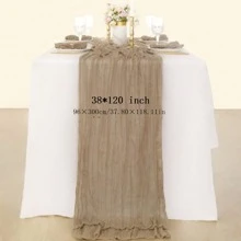 Cheesecloth Table Runner 10ft Gauze Boho Rustic Dusty Pink Cheese Cloth Table Runner For  Shower Decoration Wedding  Summer Table Runner - one-size - View 5