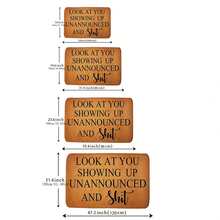 1 件趣味迎宾垫家居装饰地毯，现代简约超细纤维超强吸水防滑柔软亲肤抗疲劳地毯，防滑垫，室内门廊门垫，厨房垫，洗衣房垫，多种款式可选 - 彩色 - 查看 2