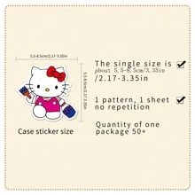 Sanrio 50片有趣的DIY創意汽車貼紙，車貼，安全帽貼紙，家居裝飾防水貼紙 - 彩色 - 查看 2