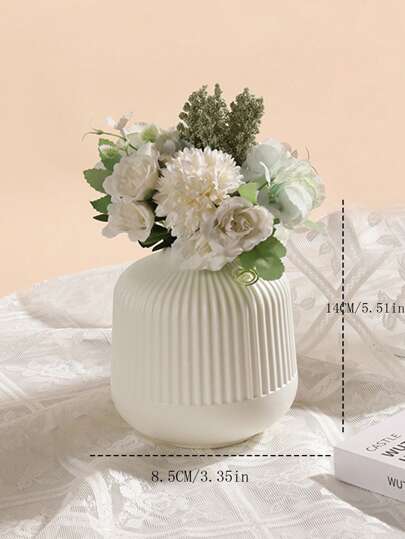 New Nordic Creative Vase ation icraft Plant Pot Dry Wet Flowers ative Plastic Container out Flowers) Home Room Flower Glass view 2